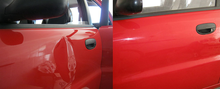 фото устранение вмятин на авто до и после