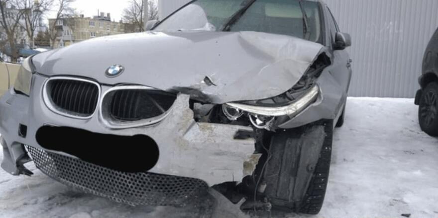 BMW восстановление переднего бампера